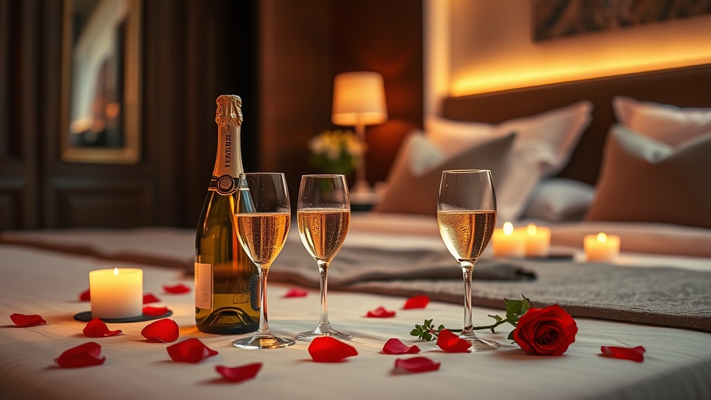 הכנות לערב רומנטי במלון הברון