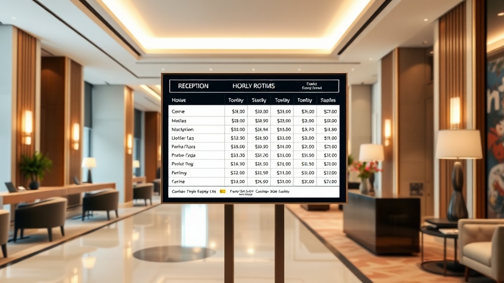 מחירון חדרים לפי שעה במלון הברון